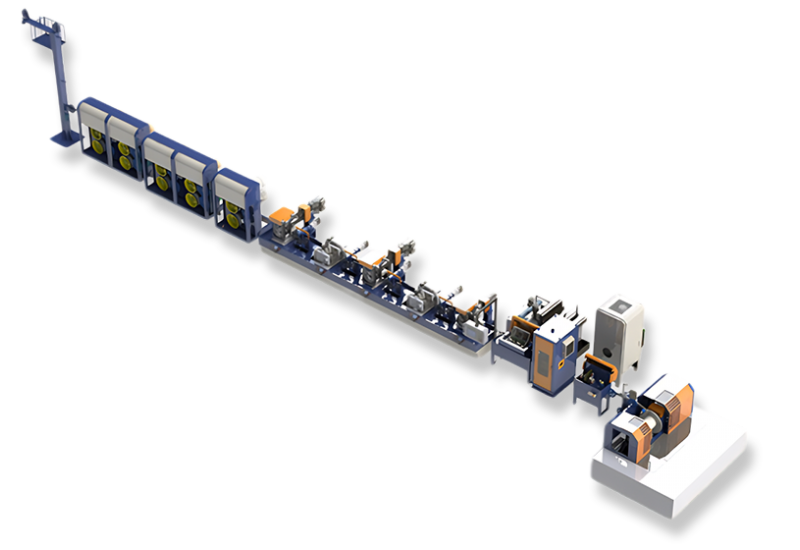 铜扁线五工位精密轧机